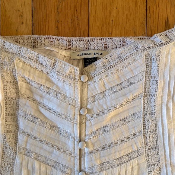 American Eagle | white lace tank top cami | size M - Picture 2 of 5